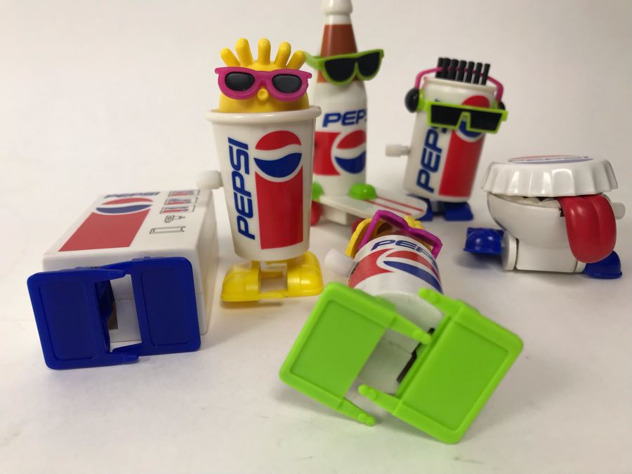 Extremely Rare Never Released To The Public Prototypes PEPSI Wind-Up Toys - Complete Set Of 6 [Photo 10]