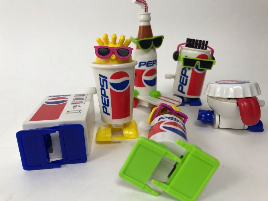 Extremely Rare Never Released To The Public Prototypes PEPSI Wind-Up Toys - Complete Set Of 6 [Photo 9]