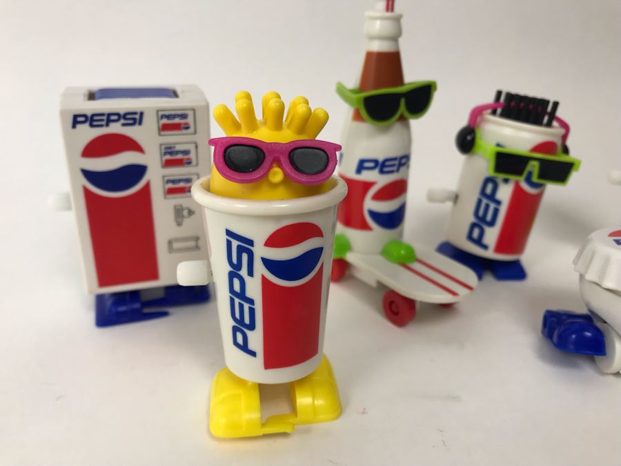 Extremely Rare Never Released To The Public Prototypes PEPSI Wind-Up Toys - Complete Set Of 6 [Photo 3]