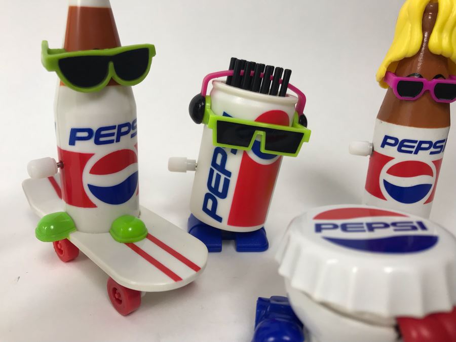 Extremely Rare Never Released To The Public Prototypes PEPSI Wind-Up Toys - Complete Set Of 6 [Photo 6]