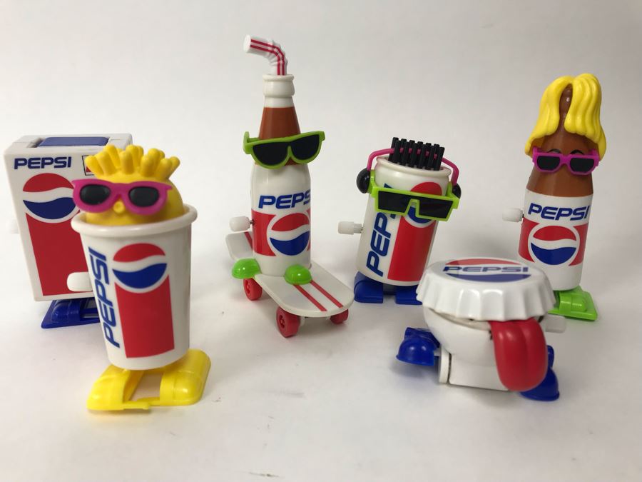 Extremely Rare Never Released To The Public Prototypes PEPSI Wind-Up Toys - Complete Set Of 6