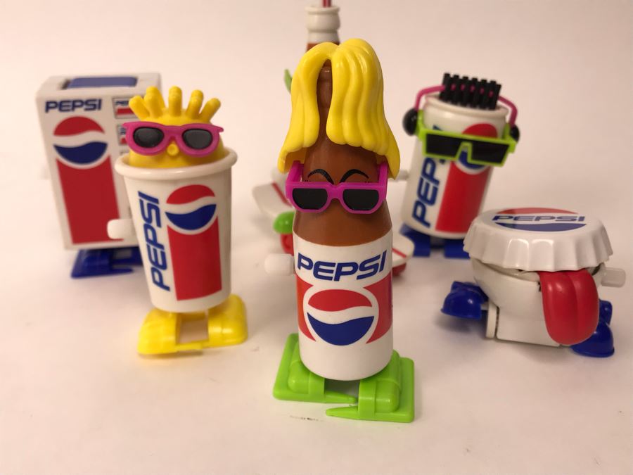 Extremely Rare Never Released To The Public Prototypes PEPSI Wind-Up Toys - Complete Set Of 6 [Photo 8]