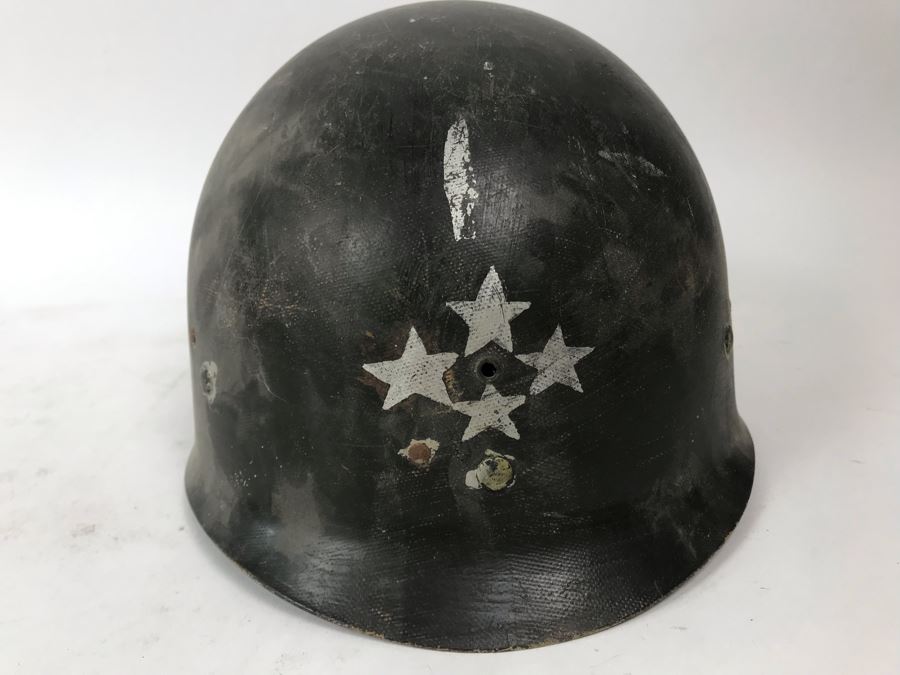 Vintage Painted WWII Helmet