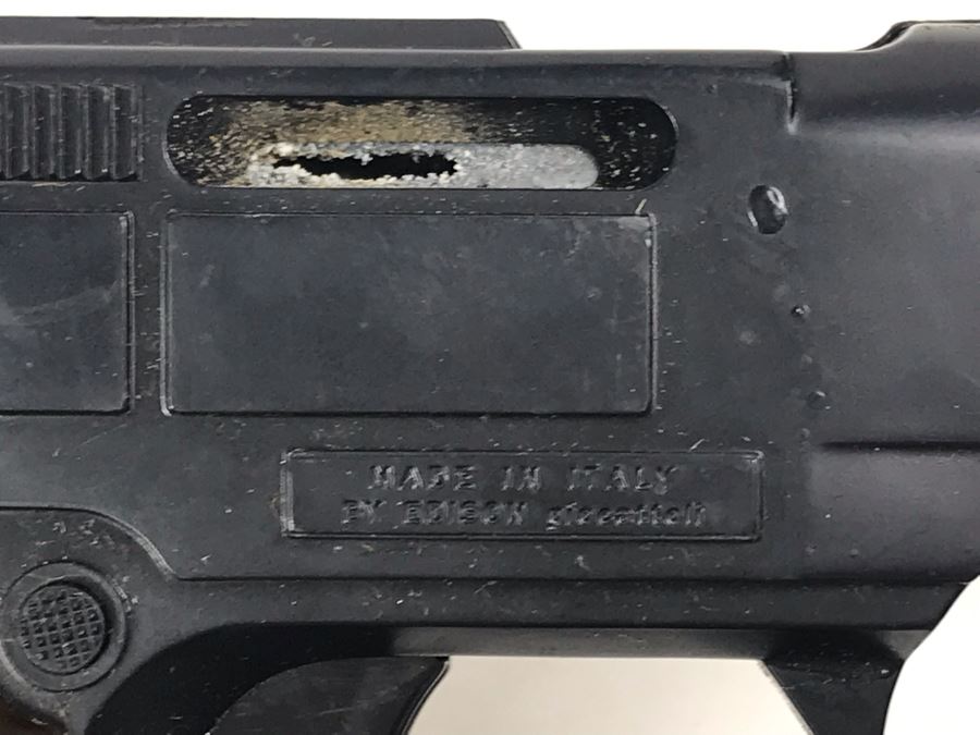 Pair Of Vintage Collectible Toy Cap Guns Made In Italy By Edison Giocattoli Mattel [Photo 6]