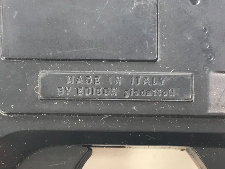 Pair Of Vintage Collectible Toy Cap Guns Made In Italy By Edison Giocattoli Mattel [Photo 4]