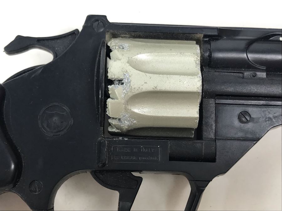 Pair Of Vintage Collectible Toy Cap Guns Made In Italy By Edison Giocattoli Mattel [Photo 11]