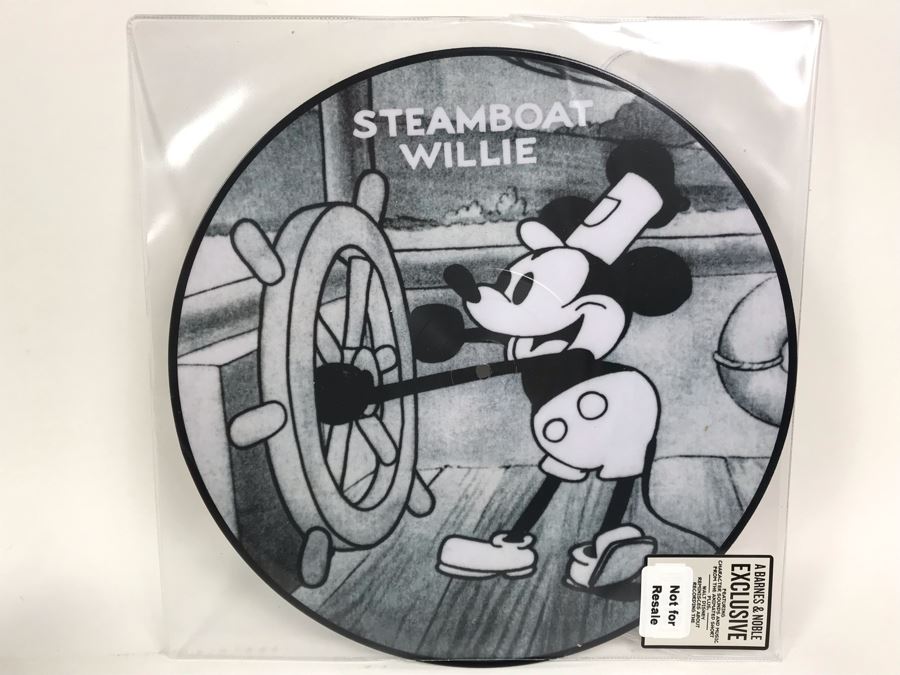 Exclusive Vinyl Record Walt Disney's Mickey Mouse Steamboat Willie Disney Cartoons Sound Cartoon Recordings