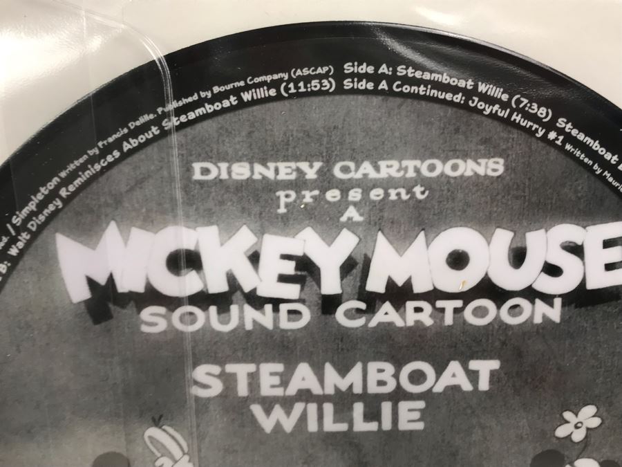 Exclusive Vinyl Record Walt Disney's Mickey Mouse Steamboat Willie Disney Cartoons Sound Cartoon Recordings [Photo 5]