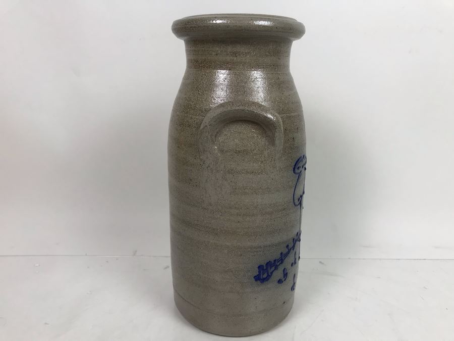 Crock Pot With Cow Design By Salmon Falls Stoneware Dover, N.H. 11.5'H [Photo 5]