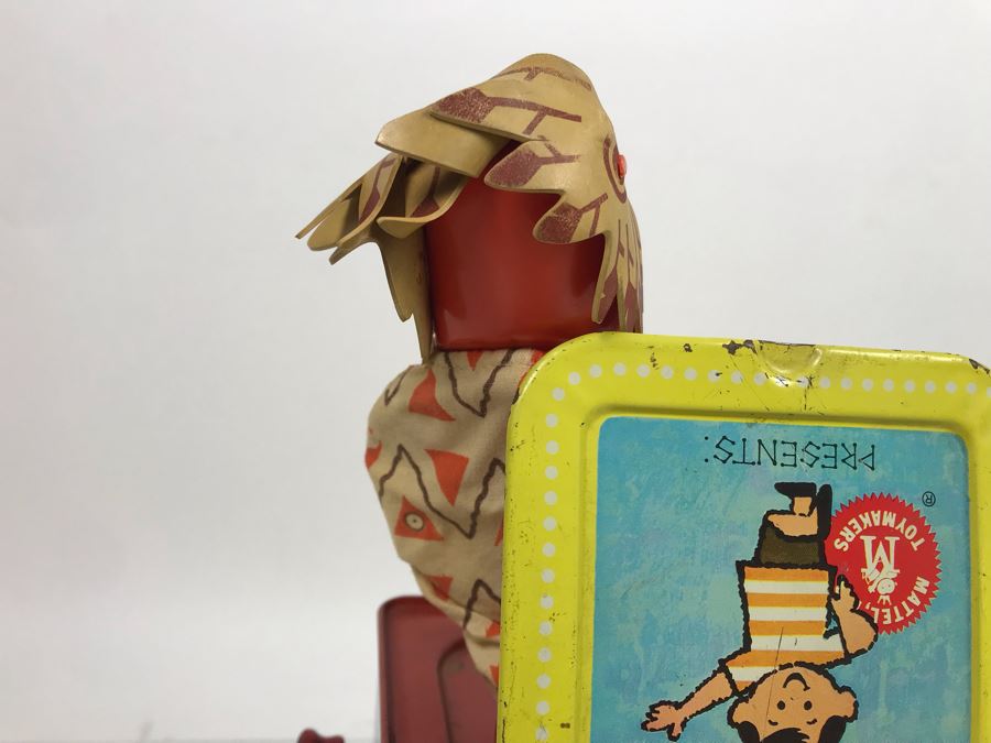 Vintage 1963 Mattel Superchief In-The-Music-Box Jack-In-The-Box Toy The Funny Company [Photo 20]