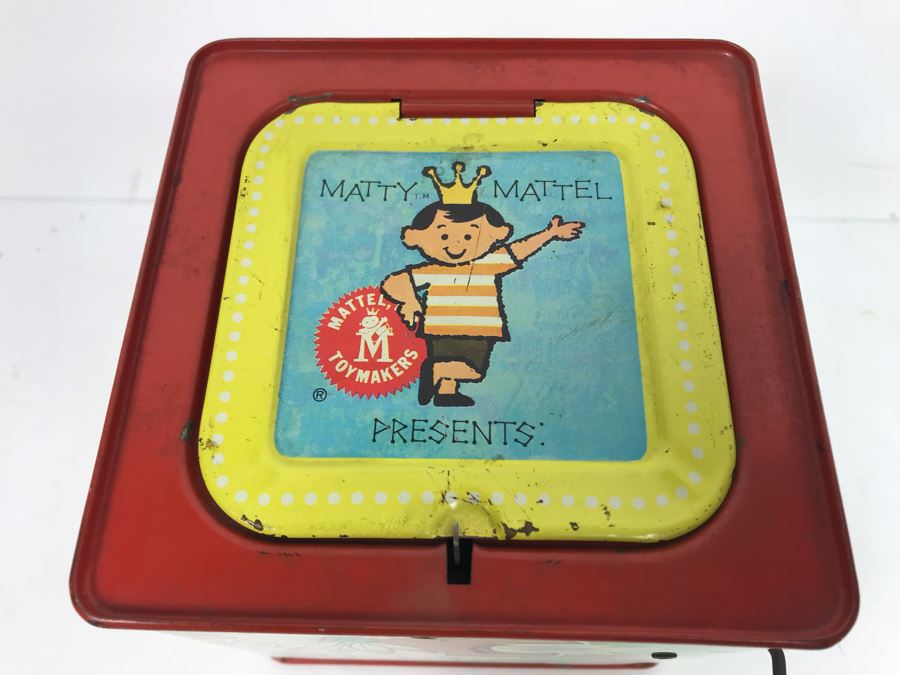 Vintage 1963 Mattel Superchief In-The-Music-Box Jack-In-The-Box Toy The Funny Company [Photo 7]