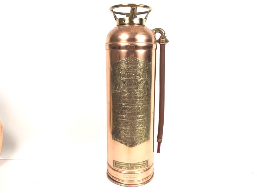 Vintage Copper Fire Extinguisher Fire Guard Extinguisher General Model QuickAid F-833 [Photo 2]