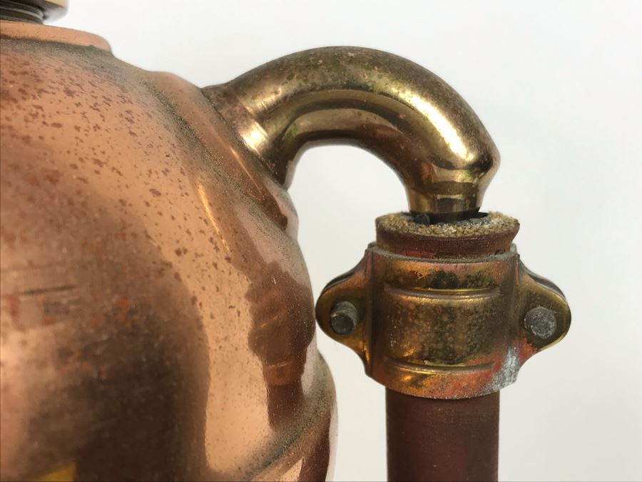 Vintage Copper Fire Extinguisher Fire Guard Extinguisher General Model QuickAid F-833 [Photo 10]