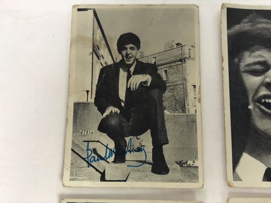 Vintage Set Of (4) Beatles Rock Band Trading Cards TGC Topps [Photo 2]