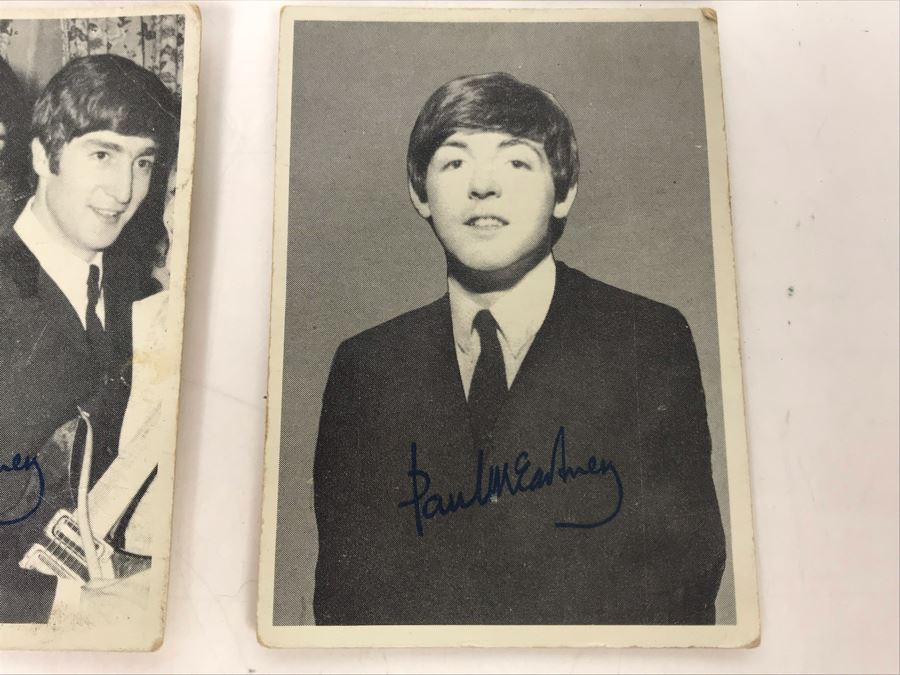 Vintage Set Of (4) Beatles Rock Band Trading Cards TGC Topps [Photo 4]