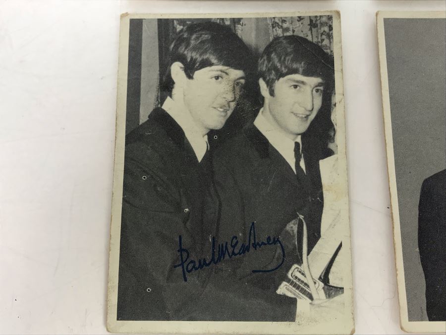 Vintage Set Of (4) Beatles Rock Band Trading Cards TGC Topps [Photo 3]