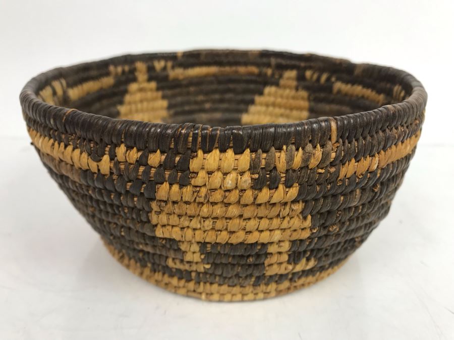 Vintage Native American Basket Design 3'H X 6.5'W [Photo 1]