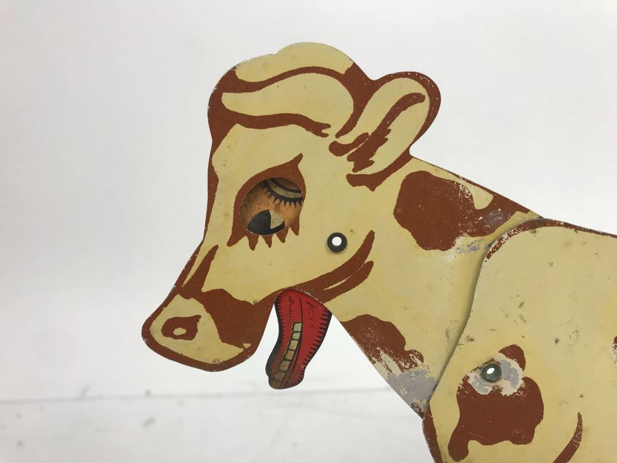 Vintage Metal Cow Pull Tail Toy Not Working [Photo 7]