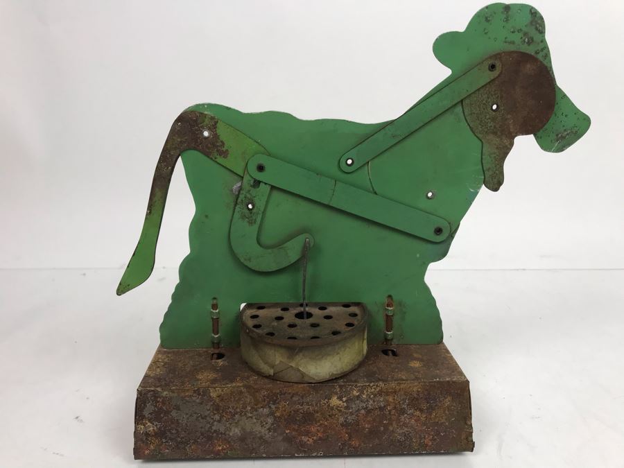 Vintage Metal Cow Pull Tail Toy Not Working [Photo 9]