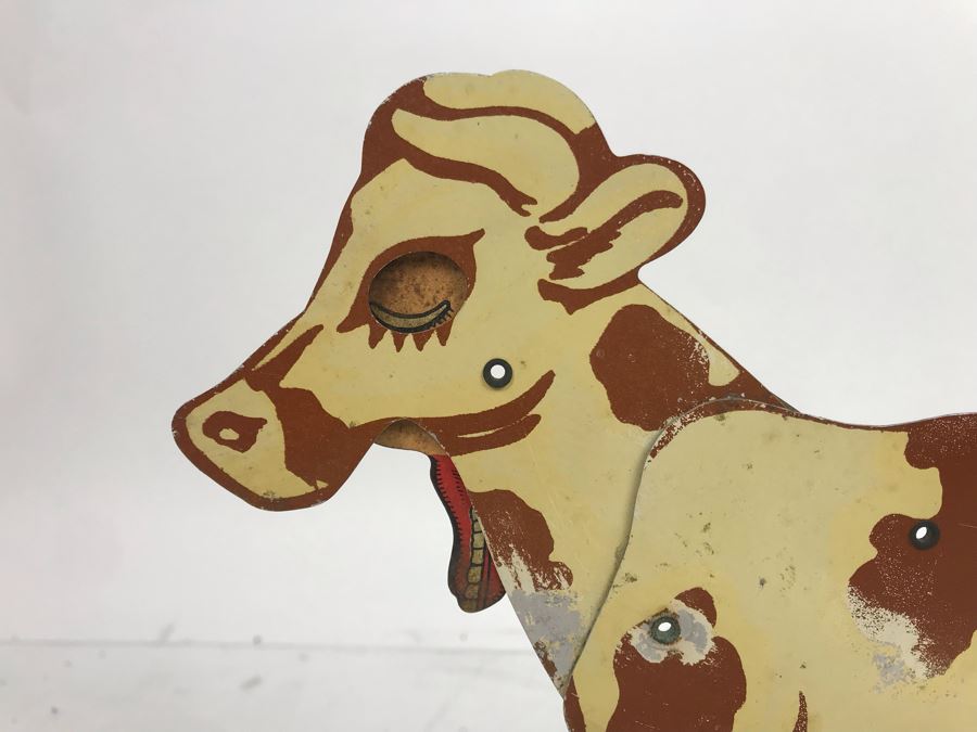 Vintage Metal Cow Pull Tail Toy Not Working [Photo 6]