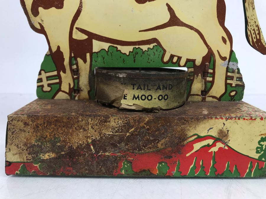 Vintage Metal Cow Pull Tail Toy Not Working [Photo 3]