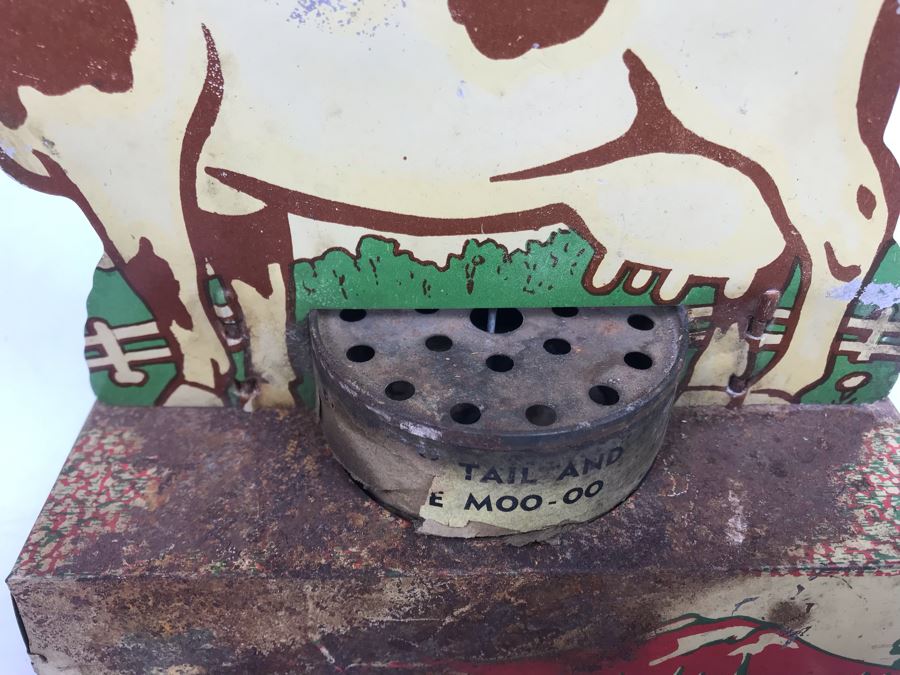 Vintage Metal Cow Pull Tail Toy Not Working [Photo 4]