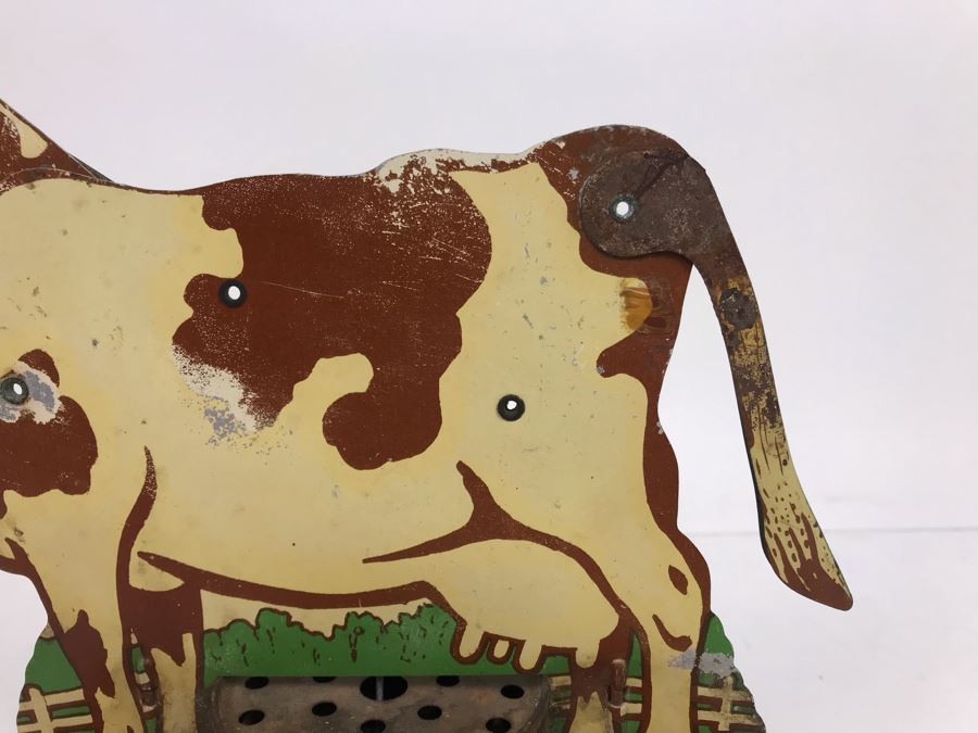 Vintage Metal Cow Pull Tail Toy Not Working [Photo 5]