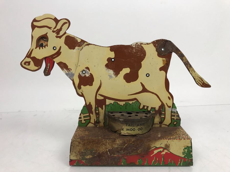 Vintage Metal Cow Pull Tail Toy Not Working [Photo 8]