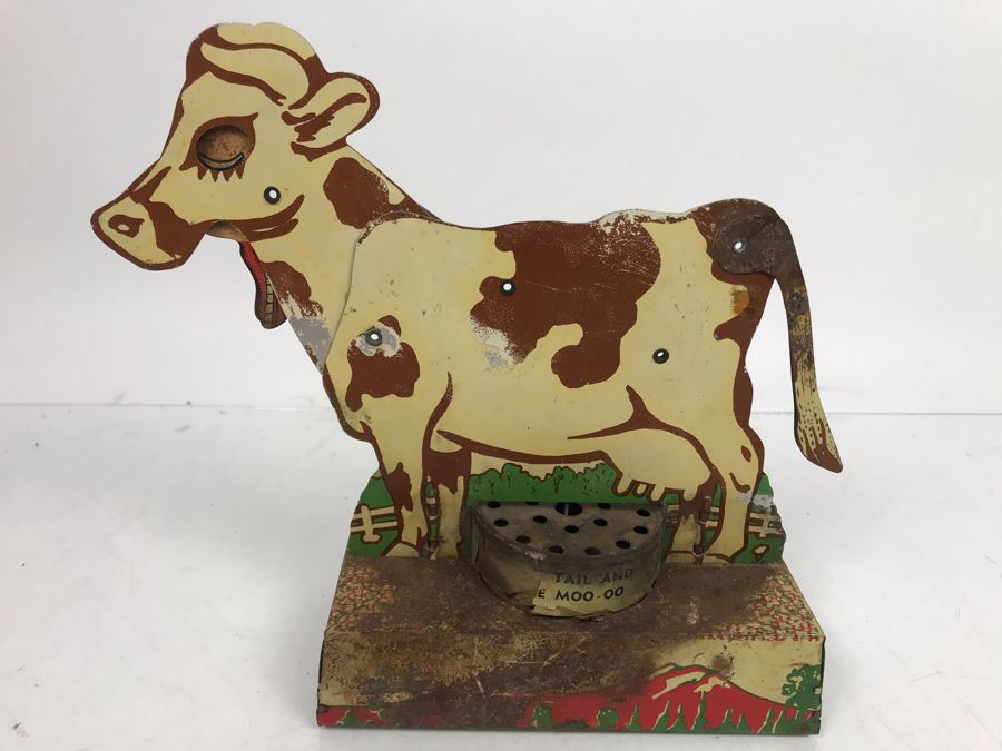 Vintage Metal Cow Pull Tail Toy Not Working [Photo 2]