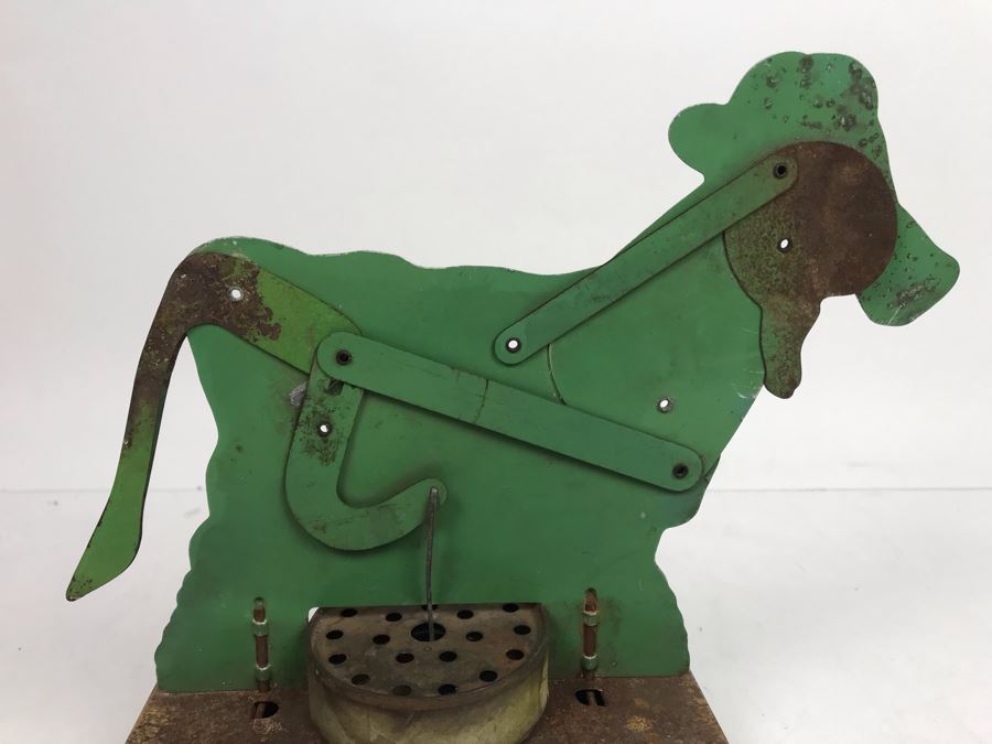 Vintage Metal Cow Pull Tail Toy Not Working [Photo 10]