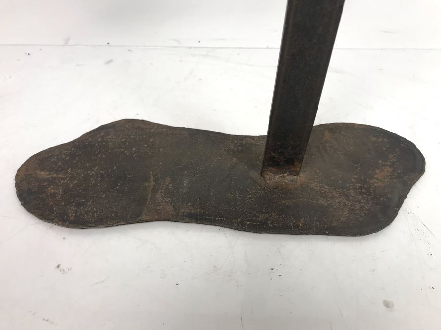 Metal Cow With Pointing Arrow Weather Vane Sculpture On Metal Base 18'W X 17'H [Photo 4]