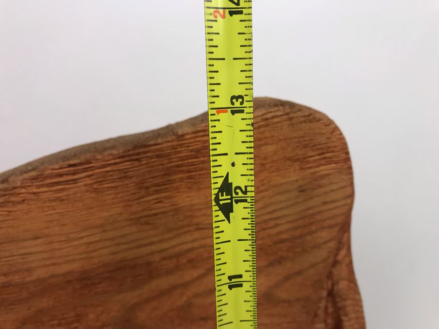 Carved Wooden Bull Sculpture With Stand 13'H X 18'W [Photo 7]