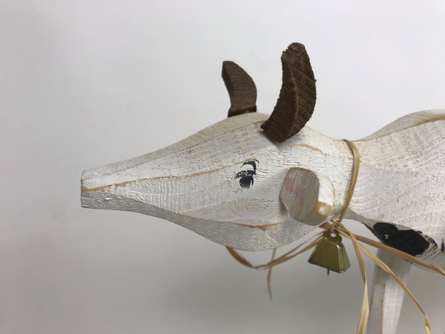Wooden Cow Figurine 23'W X 14'H [Photo 2]