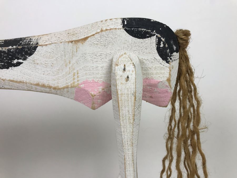 Wooden Cow Figurine 23'W X 14'H [Photo 4]