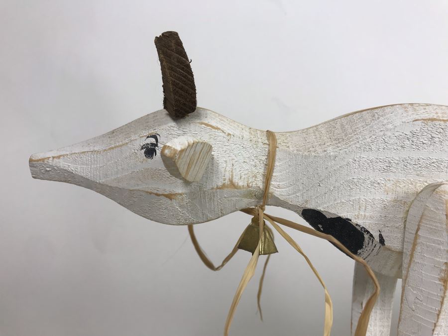 Wooden Cow Figurine 23'W X 14'H [Photo 3]