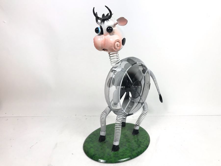 Exhart Metal Cow Sculpture [Photo 2]