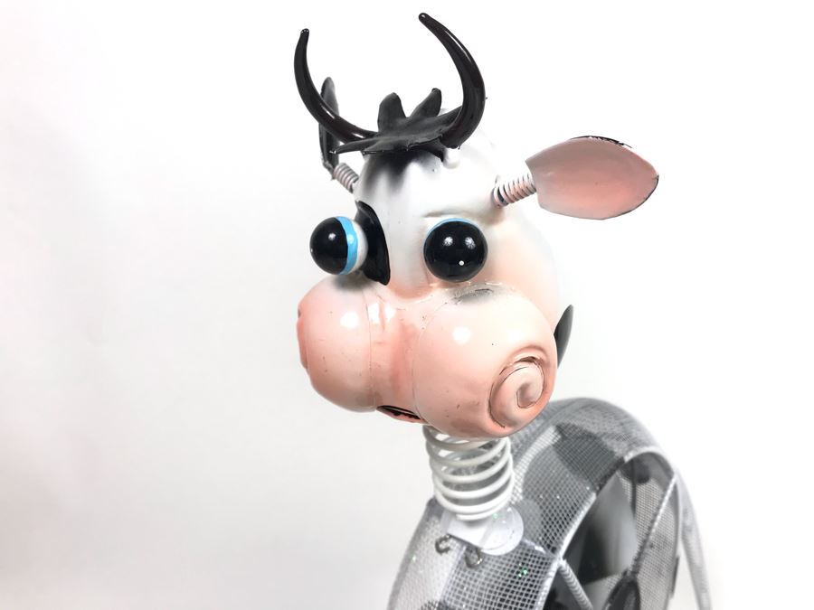 Exhart Metal Cow Sculpture [Photo 3]