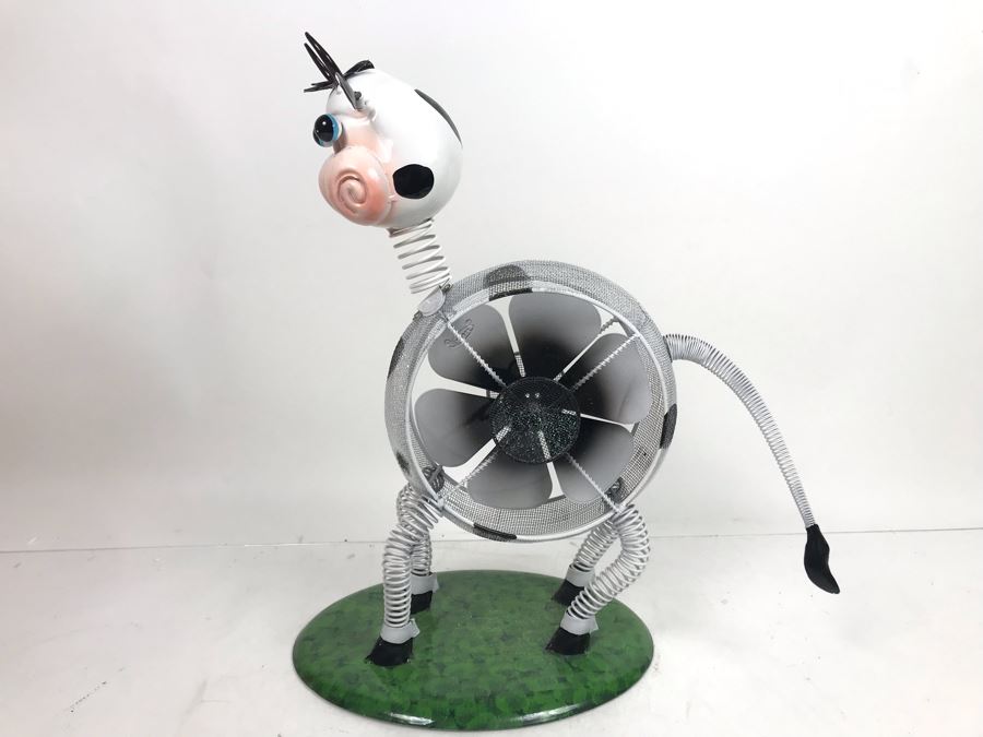Exhart Metal Cow Sculpture [Photo 4]