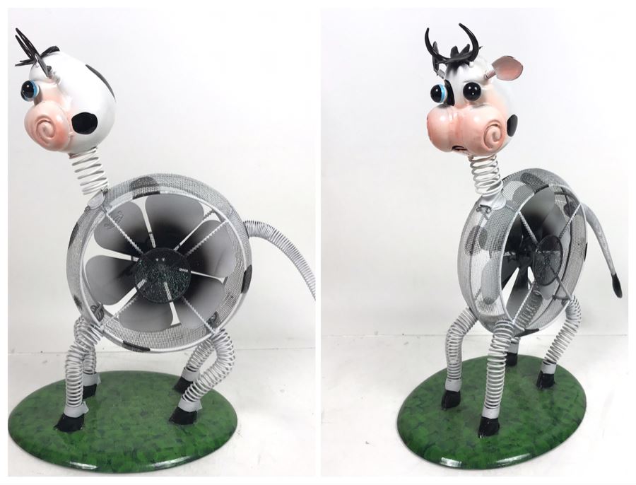Exhart Metal Cow Sculpture [Photo 1]