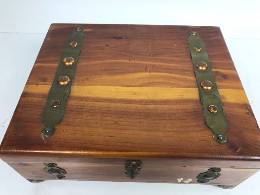 Cedar Box Filled With Old Glass Marbles [Photo 20]