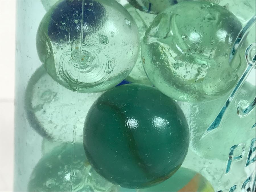 Mason Jar Filled With Old Glass Marbles [Photo 6]