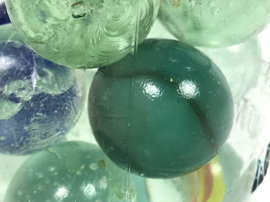 Mason Jar Filled With Old Glass Marbles [Photo 8]