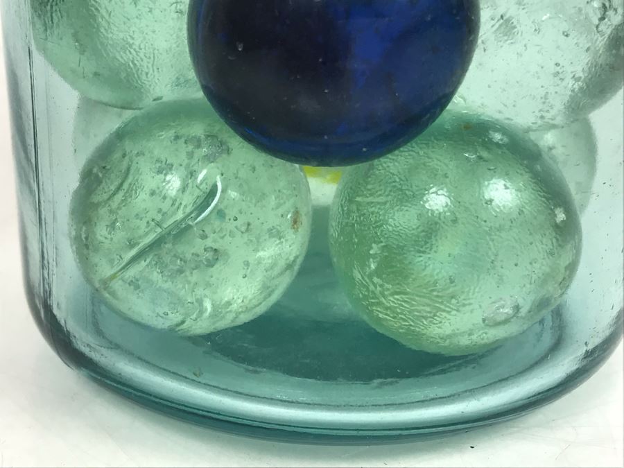Mason Jar Filled With Old Glass Marbles [Photo 10]
