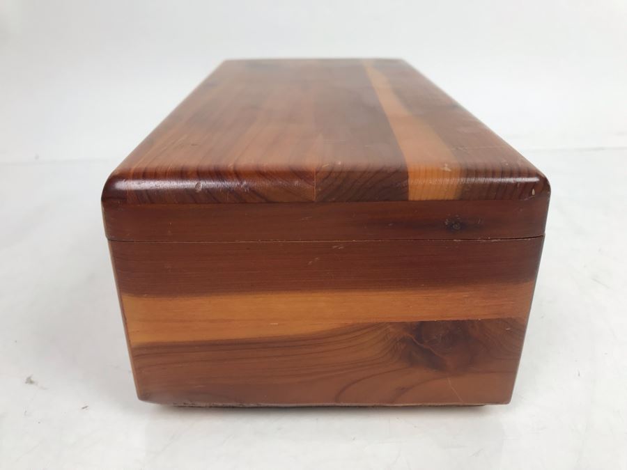 Miniature Lane Cedar Chest Box Filled With Vintage Glass Marbles [Photo 20]