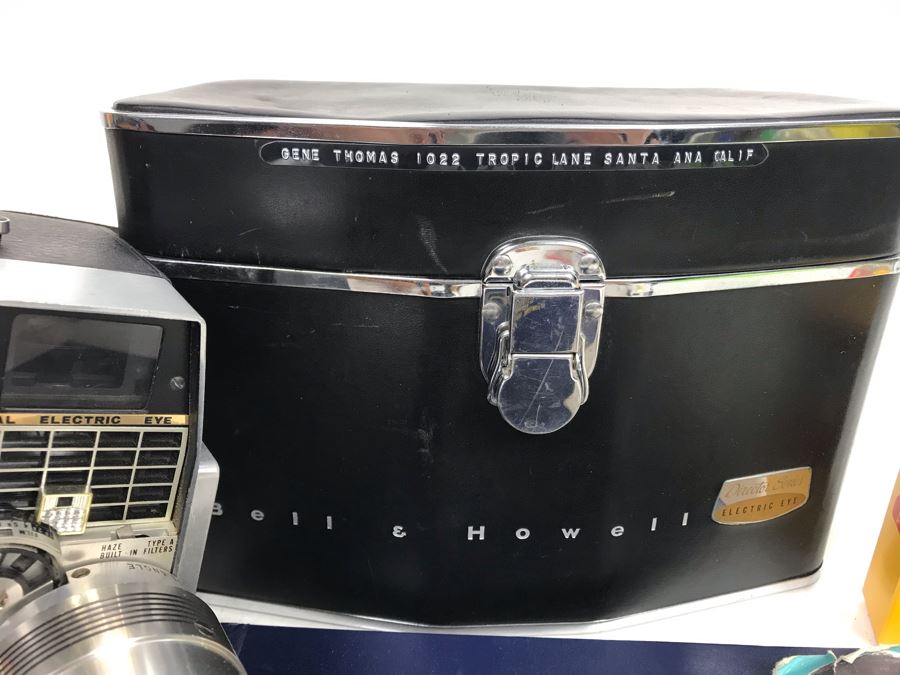 Vintage Bell & Howell Director Series 8MM Magazine Movie Camera With Box Model 424-424P And Gene Thomas Inverview Book From The Community History Project Of Santa Ana [Photo 8]