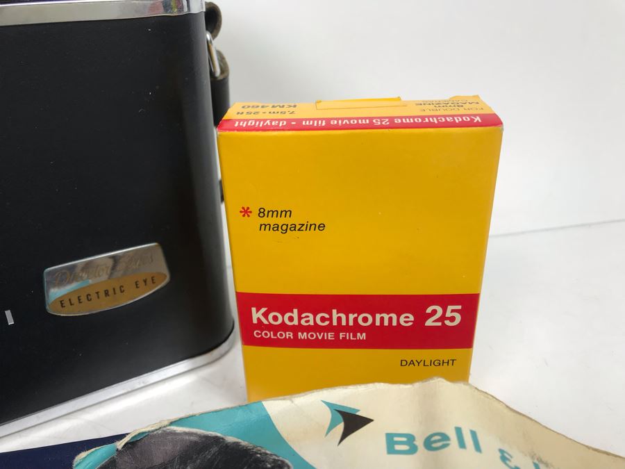 Vintage Bell & Howell Director Series 8MM Magazine Movie Camera With Box Model 424-424P And Gene Thomas Inverview Book From The Community History Project Of Santa Ana [Photo 11]