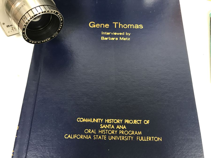 Vintage Bell & Howell Director Series 8MM Magazine Movie Camera With Box Model 424-424P And Gene Thomas Inverview Book From The Community History Project Of Santa Ana [Photo 13]
