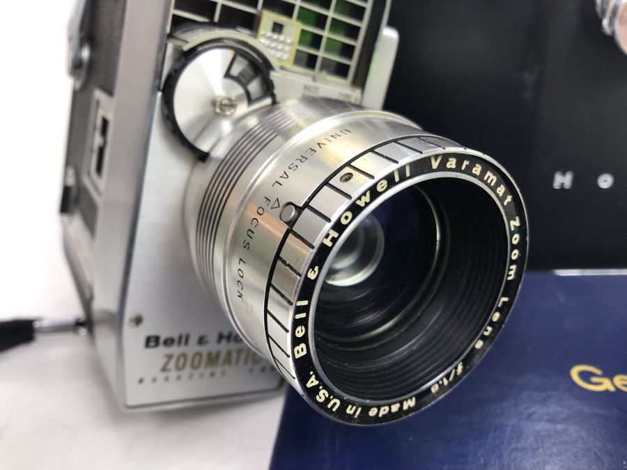 Vintage Bell & Howell Director Series 8MM Magazine Movie Camera With Box Model 424-424P And Gene Thomas Inverview Book From The Community History Project Of Santa Ana [Photo 6]