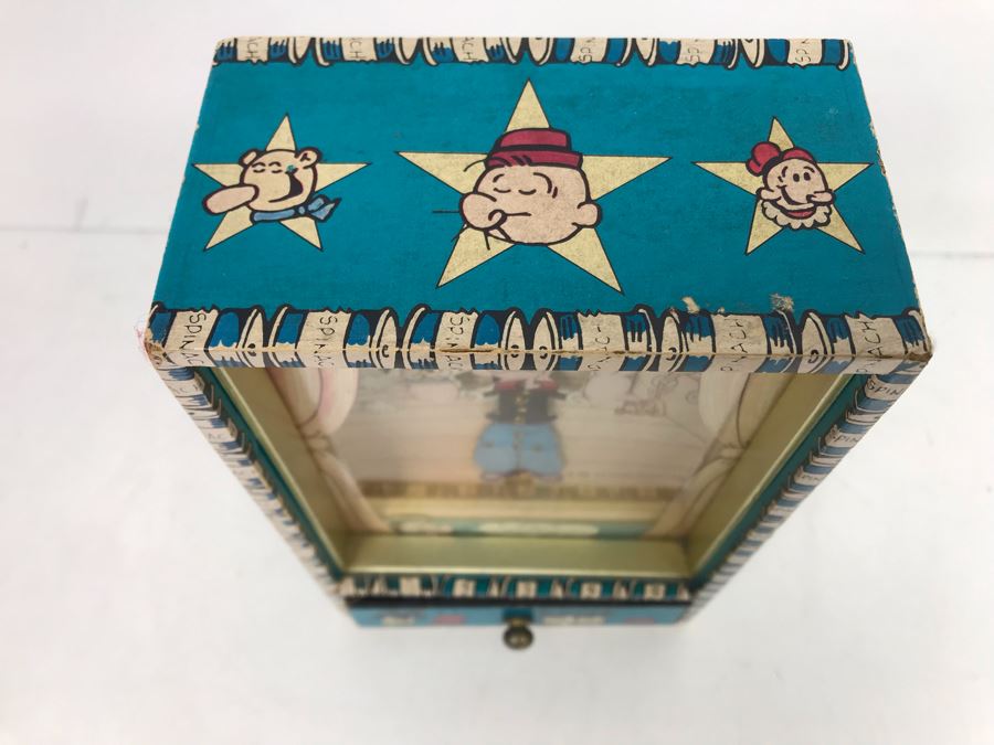 Vintage 1980 Dancing Popeye The Sailor Music Box Working [Photo 6]