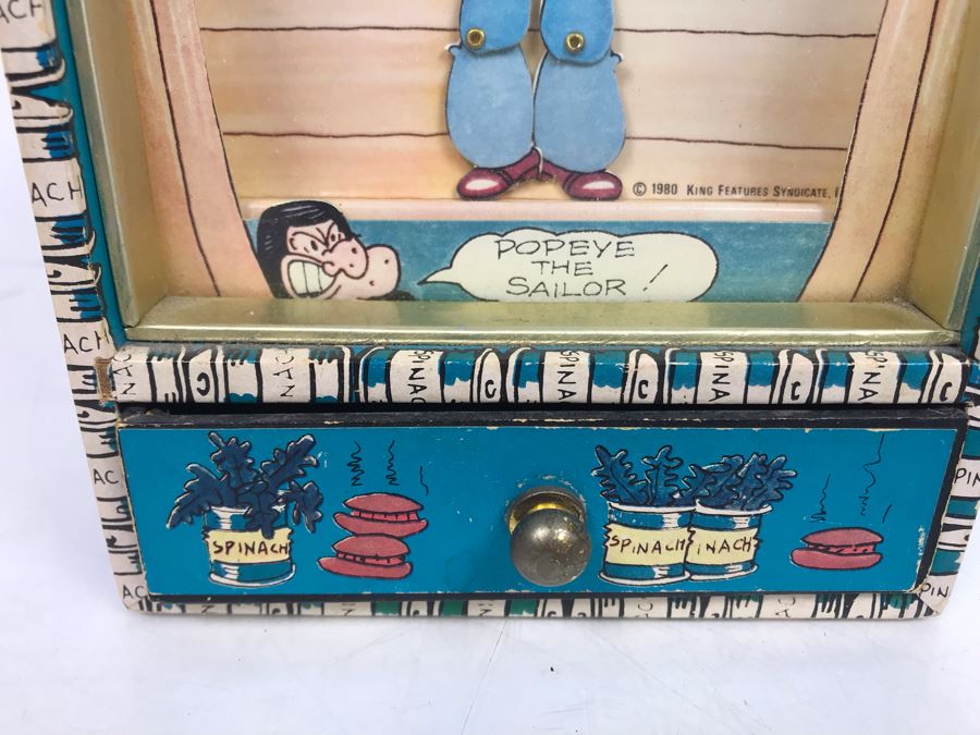 Vintage 1980 Dancing Popeye The Sailor Music Box Working [Photo 5]